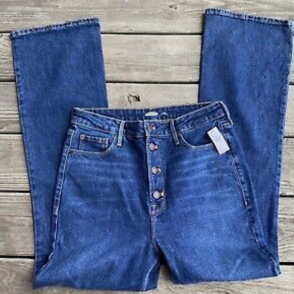 old navy flare jeans extra high rise